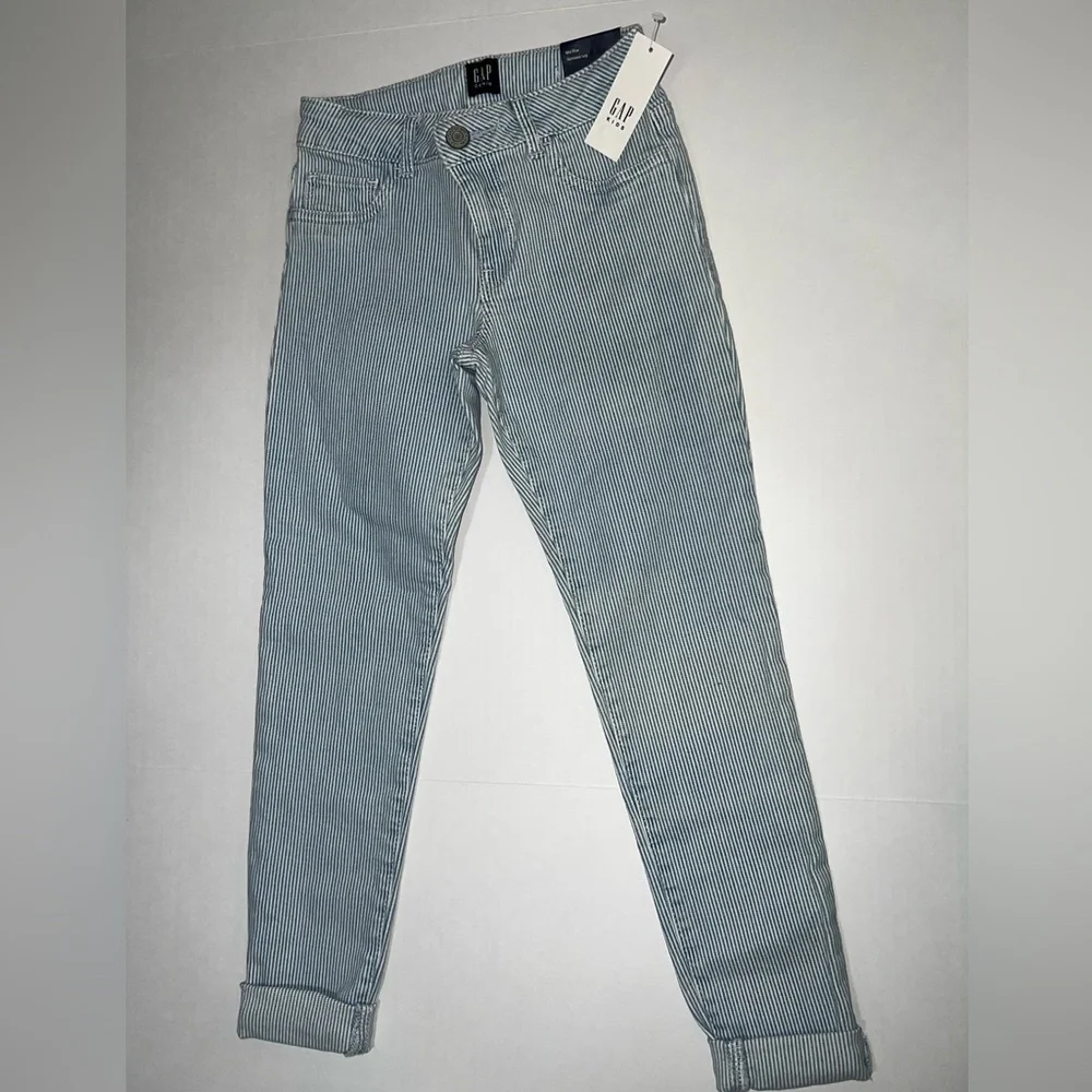 GAP Women's Blue Striped Jeans - Picture 4 of 8